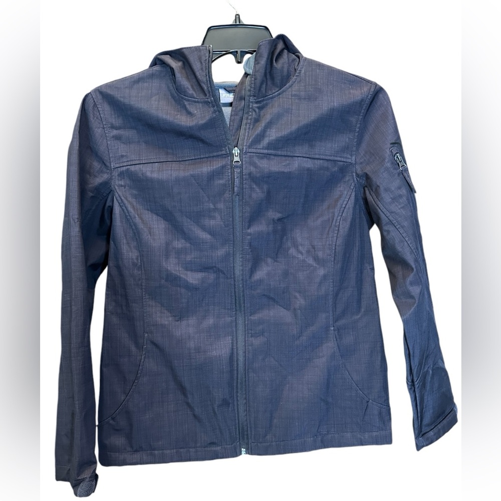 Free Tech Women’s‎ Jacket large 12 - 14 dark gray/black charcoal